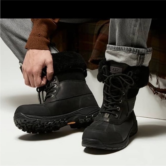 UGG Other - Men UGG Butte Size 11.5 Snow Waterproof Boots Black MSRP $240 *NWOT* 5521-M